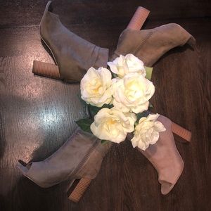 Peep Toe Booties
